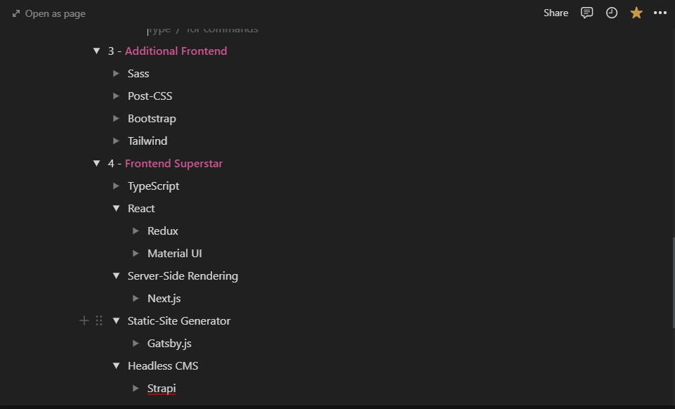 khalloAbdi's tweet photo. Hey, what kind of Roadmap you are using? 
What have you been learning lately?

I took some screenshots from my  [Frontend] Web Development Roadmap.
I am just focusing on the Frontend only now. Any recommendations? I appreciate it if you share your one. https://t.co/Fcsnets6ln