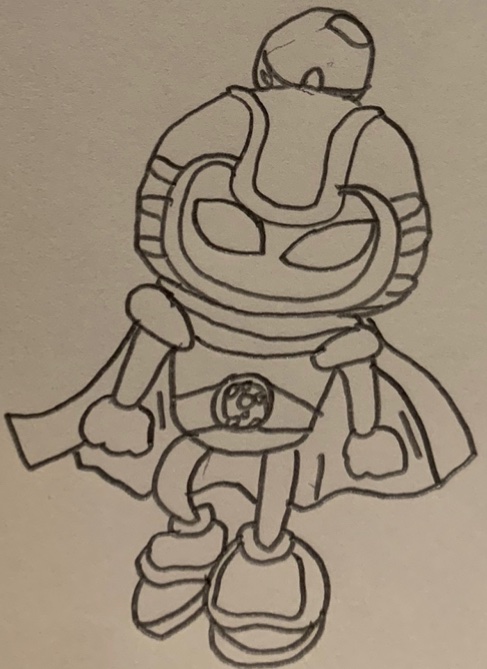 Desenho do Bomberman para colorir