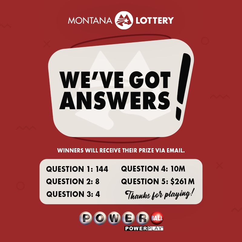 We want to give a BIG thank you to those who participated in the Powerball Trivia week, and a congratulations to those who got lucky!

Our five winners will be contacted and sent their prizes on Monday, May 9. https://t.co/9G9q44CPZK