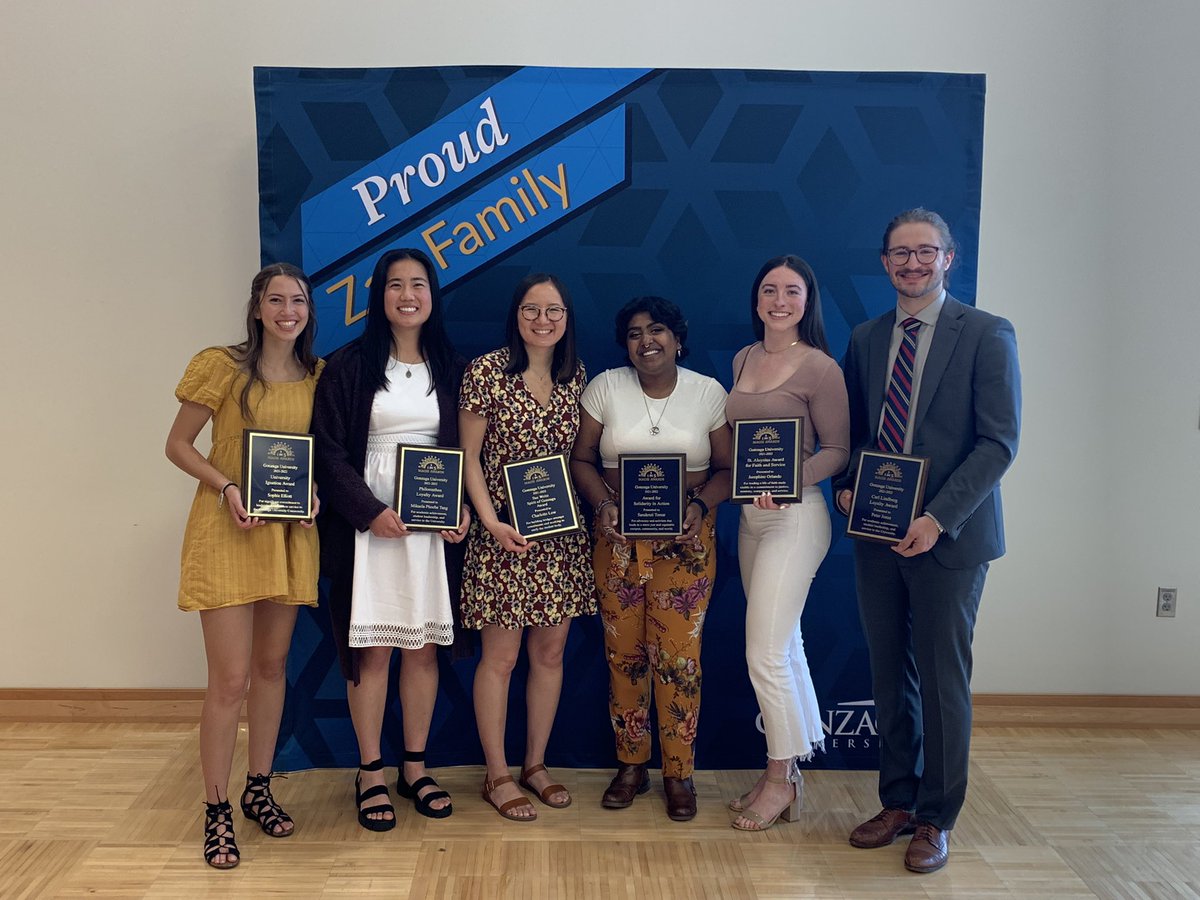 So thankful for, and proud of, these amazing <a href="/GonzagaU/">Gonzaga University</a> leaders — thank you for your generous service to our community during the past 4 years!  #MagisAwards2022
#CommencementWeekend
