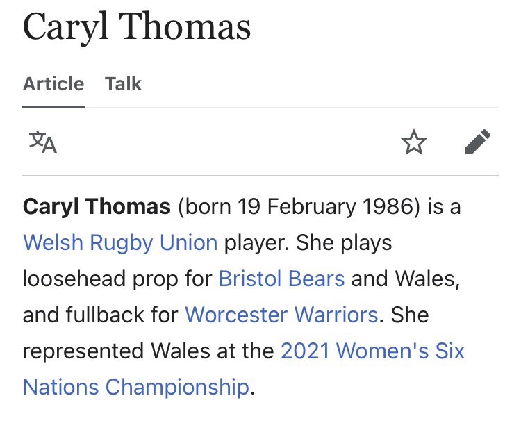 WRUWomenSupport's tweet photo. Who wrote @Caryl_Elin @Wikipedia #fullback #positionchange https://t.co/O0GM38RlaW