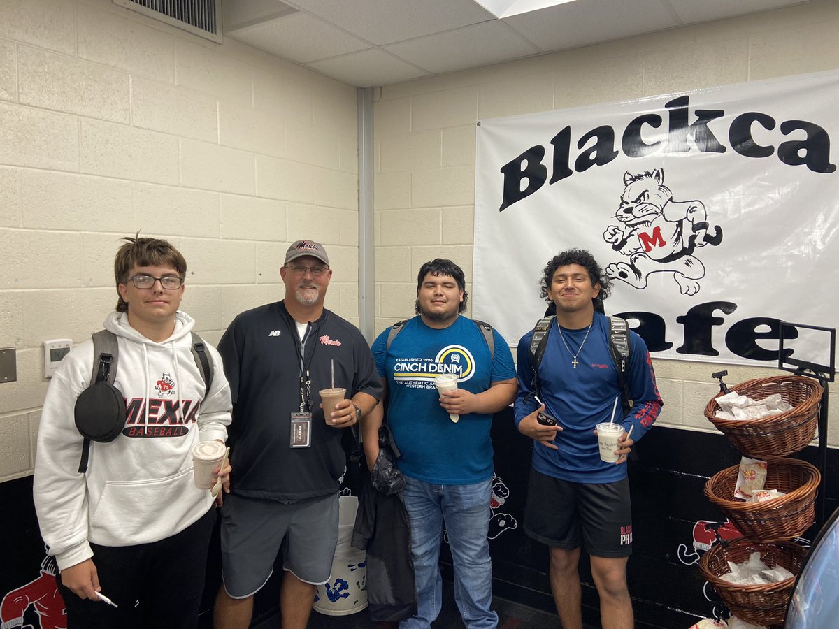 Big shout out to Mrs. Lane and the Blackcat Cafe for taking care of our kids today! Nothing better than a protein shake after a good workout! #WEKAT