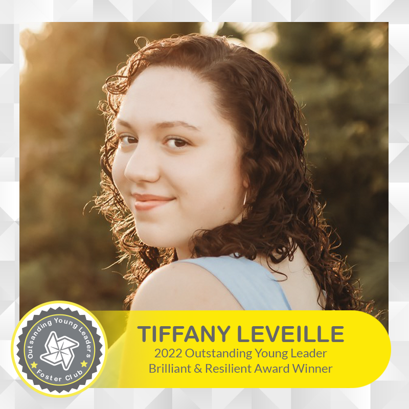 fosterclub's tweet photo. Meet one of our #OutstandingYoungLeaders! Tiffany is 19 years old and aspires to a career in a psychology research field, studying how childhood adversity impacts individuals’ lives. Get to know Tiffany: https://t.co/LczJ0C8EqA #NFCM #FosterYouth #FosterClub https://t.co/jbCiwDwvWl