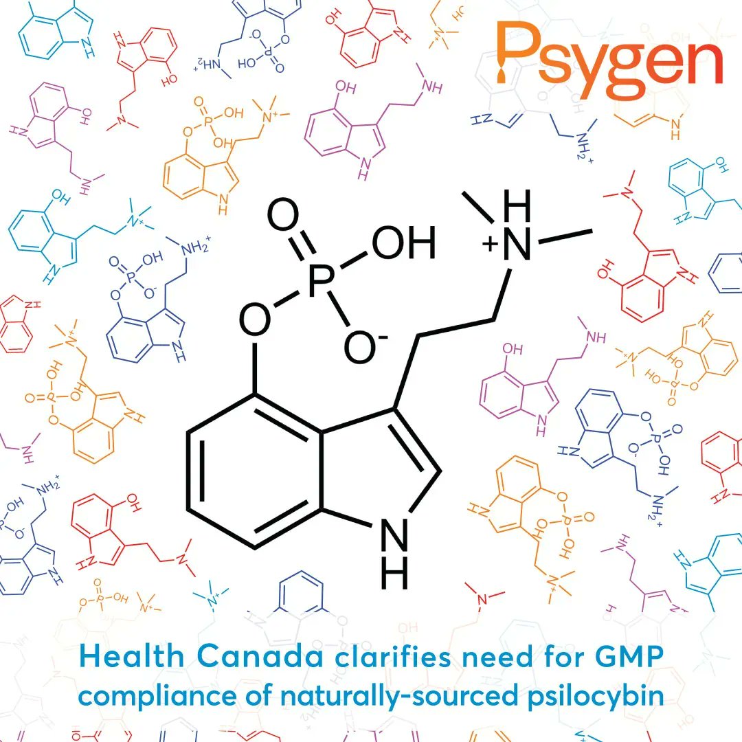 Health Canada clarifies need for GMP compliance of naturally-sourced psilocybin. Natural products will be held to the same standard as synthetic products and will face hurdles that are avoided by Synthetic Products. 
Full article: buff.ly/3wcS8jI
#psilocybin #psychedelic