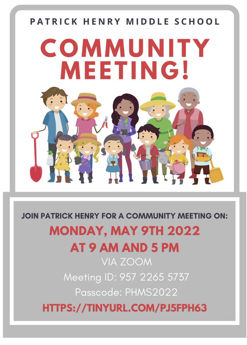 PatrickHenryMS's tweet photo. Please join us @PatrickHenryMS parents! ♥️💙 https://t.co/eIZb513st2