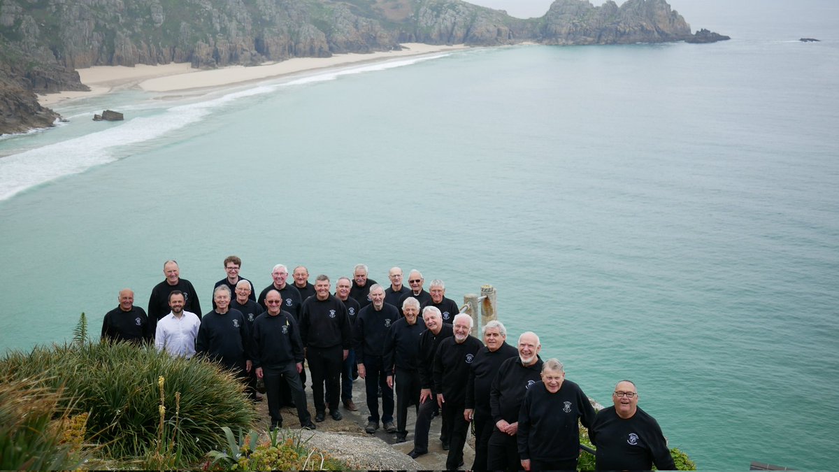 Weybridge_MVC's tweet photo. Sunday morning we were lucky to perform in one of the most incredible venues - The Minack Theatre. Built by one phenomenal woman it is nestled in to the side of the cliff in Cornwall.Thank you @CornishChoral for giving us the wonderful opportunity! 
(Photo Credit: @dormouse_lady) https://t.co/1m4rTCJmuK