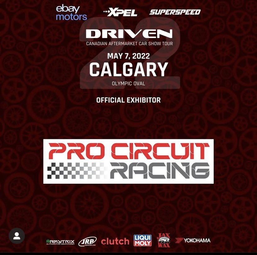 Hey Calgary !! come down to the Olympic Oval this Saturday from 1-7pm for the  <a href="/DRIVENSHOW/">DRIVEN Aftermarket Car Show</a> and say hi to the crew !!