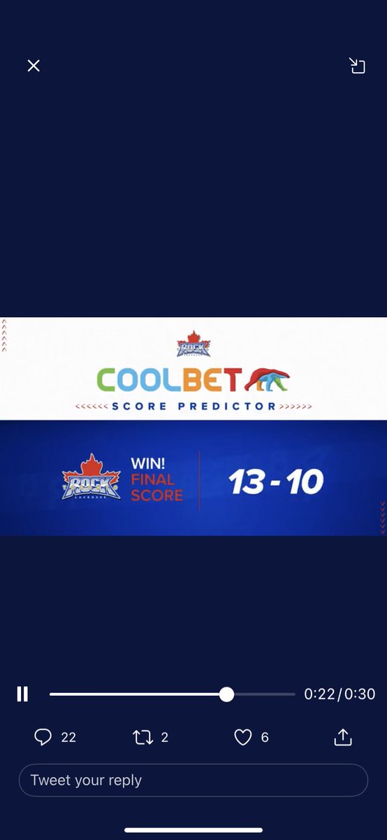 Ljclune019's tweet photo. @TorontoRockLax @CoolbetCanada https://t.co/XUvZr4EEi7