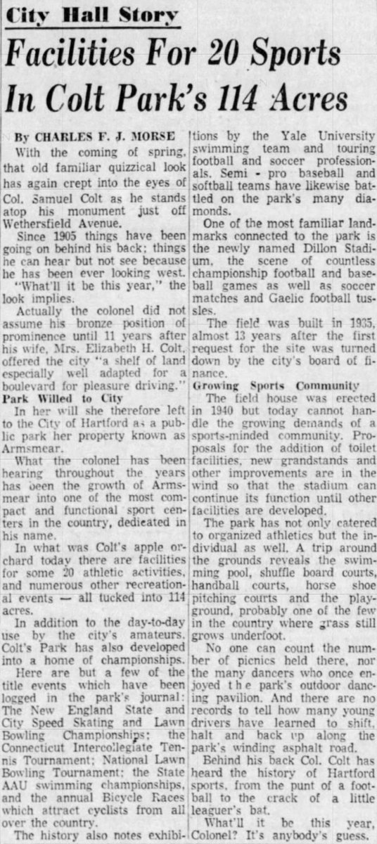 ColtFoundation's tweet image. May 6, 1956 @hartfordcourant #coltpark #thisdateinhistory