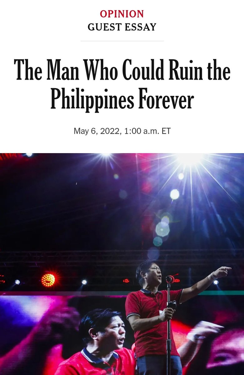 jcpunongbayan's tweet image. New @nytimes opinion piece by acclaimed Filipino writer Miguel Syjuco:
nytimes.com/2022/05/06/opi…