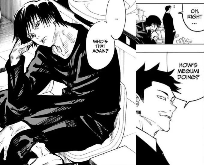 Toji probably never wanted to sell his son, but he thought that to be for the best. Also acting like an ah as to not get too emotionally attached to Megumi. Hoping maybe if Megumi thinks badly about him then he won't live a lonly life longing for his father forever. 