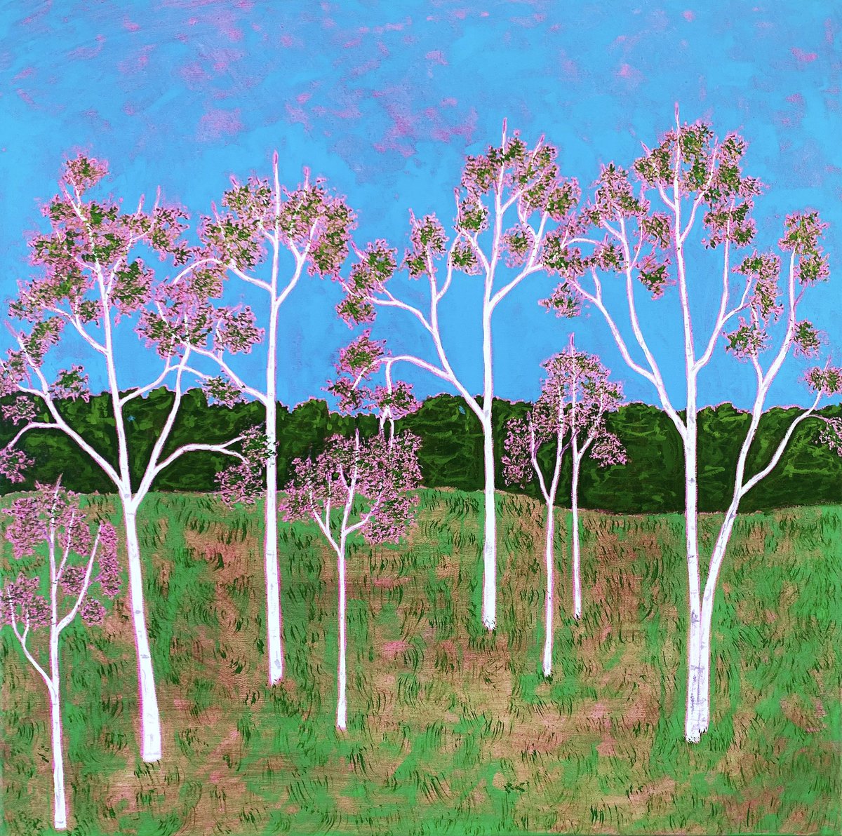 MarciaCrumley's tweet photo. First Friday open studios. Here until 9 pm. 450 Harrison Ave, studio 225, SoWa Boston. #birchtrees #landscapepainting #landscapeartist #art #openstudios #southendboston #sowa #bostonartist #BosArts #boston https://t.co/ZBrQIWAbSN