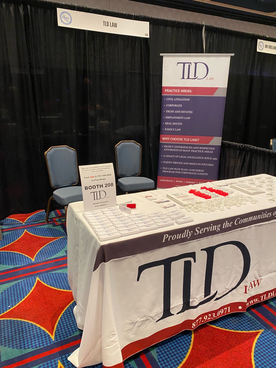 TLDLAW's tweet photo. TLD Law is a proud sponsor of the Professional Fiduciary Association of California PFAC, and we had a great time attending their Annual Conference this week. PFAC provides critical education and trainings on trusts, estates, ethics, practice management, and much more. https://t.co/18U4q2roEY