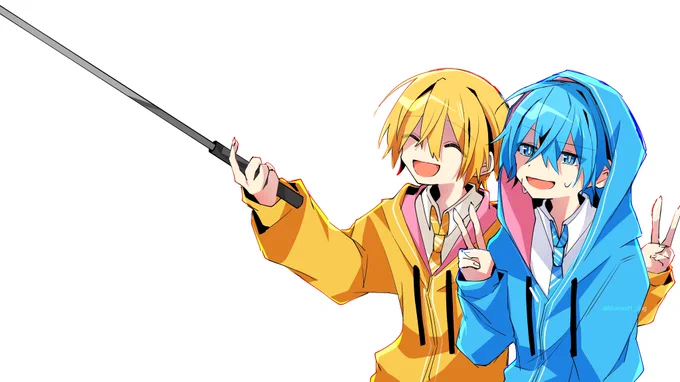 #すとぷりぎゃらりー 
 #るぅとくん  #ころんくん 
自撮り棒
(見切れてるけど結構長いつもり) 