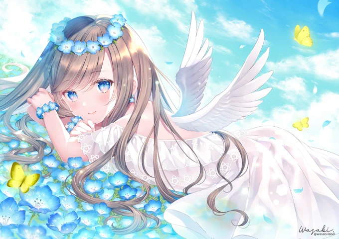 いつかネモフィラ見にいきたいな🦋 