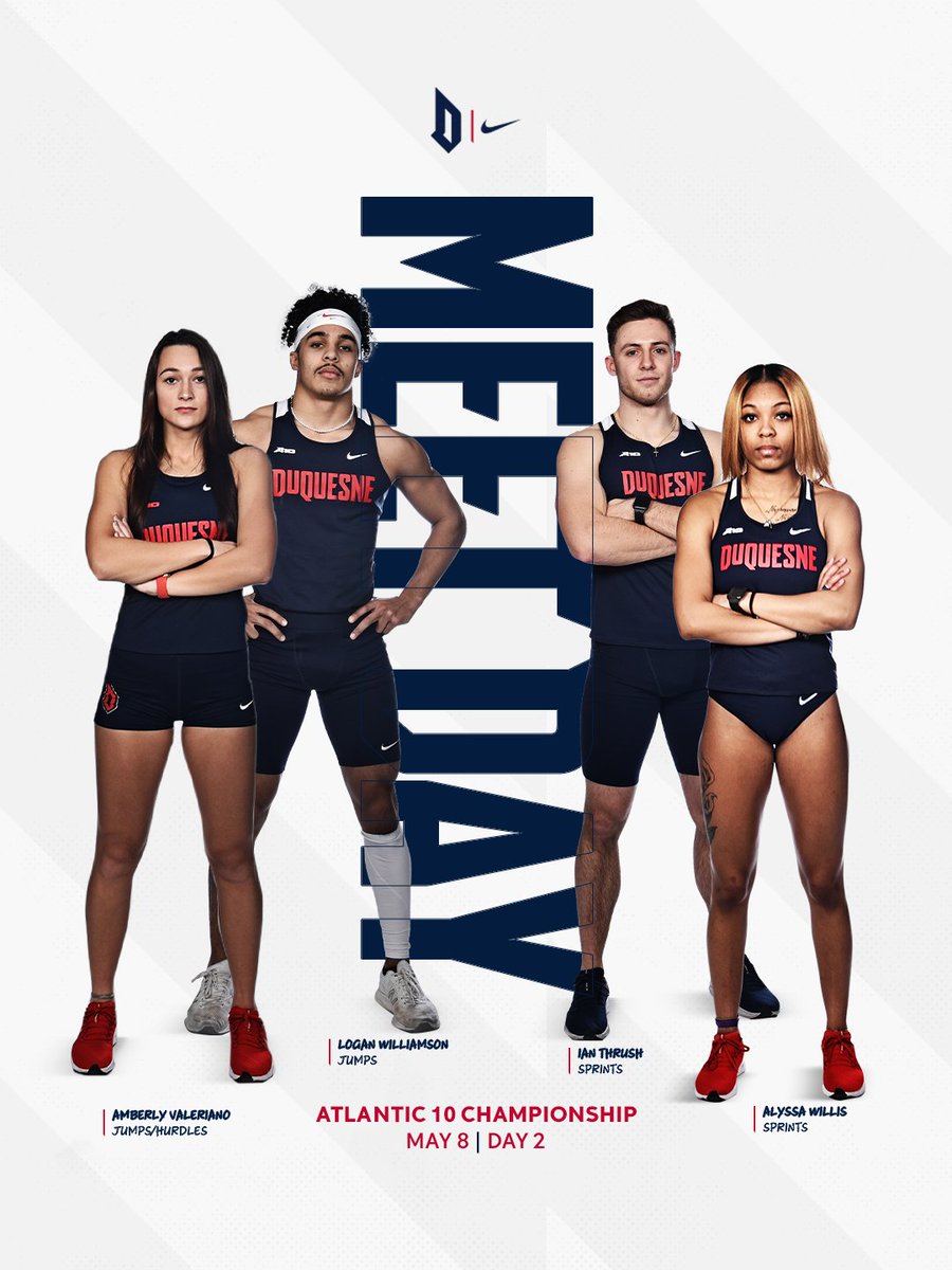 𝐃𝐀𝐘 𝟐 𝐎𝐅 𝐓𝐇𝐄 #A10OTF 𝐂𝐇𝐀𝐌𝐏𝐈𝐎𝐍𝐒𝐇𝐈𝐏‼️

⏰: Multi-Events: 9:00AM | Field Events: 9:15AM | Running Events: 12:00PM
📍: Richmond, VA | Sports Backers Stadium
📊: Championship Central ➡️ bit.ly/3KOSimA
💻: ESPN+ ➡️ es.pn/3w9i2F6

#GoDukes