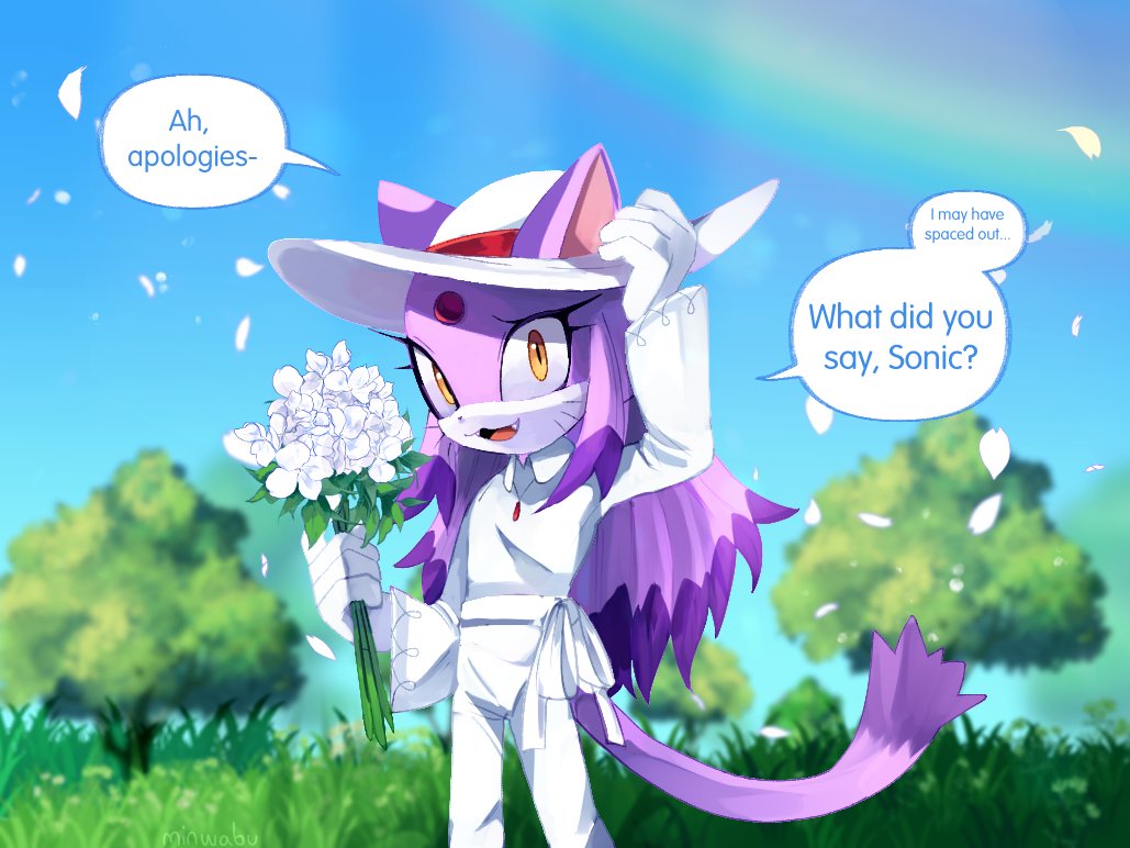 MovedMin's tweet photo. Day 2, flowers! 🌼
#SonazeWeek2022 #sonaze #SONIC #BlazeTheCat #SonicTheHedgehog https://t.co/p0YMym77Z3