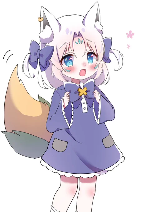 「ねぇねぇ、似合ってる～?」
#絵フブキ 