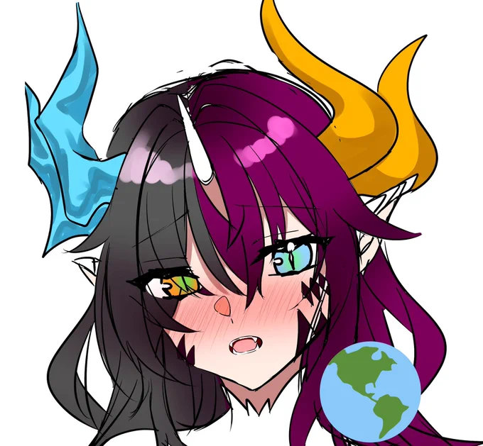 感情が高ぶったりすると竜の血が色濃く出て色々変わる。可愛い。  