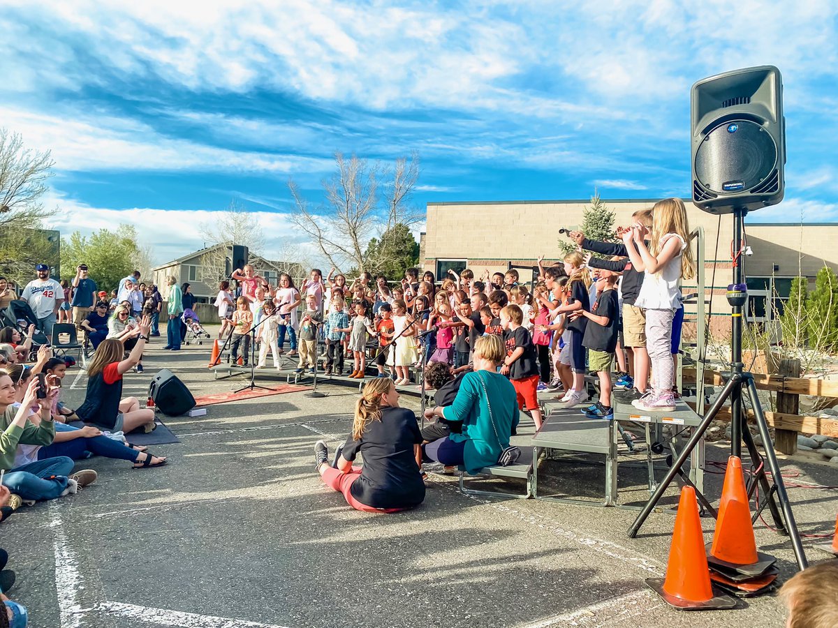 AlpineEl's tweet photo. Wow! Just Wow, Alpine Elementary! Our music festival had a larger turnout than any Alpine event ever. Loved seeing the students shine.  @SVVSDsupt @DPerfettiDeany #StVrainStorm https://t.co/GbHTkTPrrw