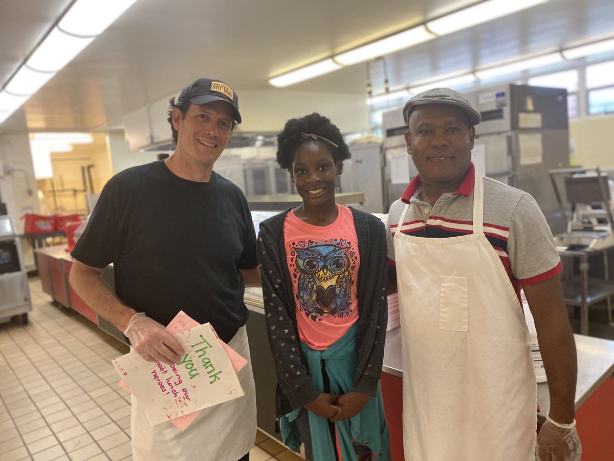 Between preparing healthy meals for Ira B. Jones’ students, adhering to strict nutrition standards, navigating student food allergies, and offering service with a smile, Carol Brown &amp; Travis Holt are true heroes. We ♥️ you! #noplacelikejones #theacsway