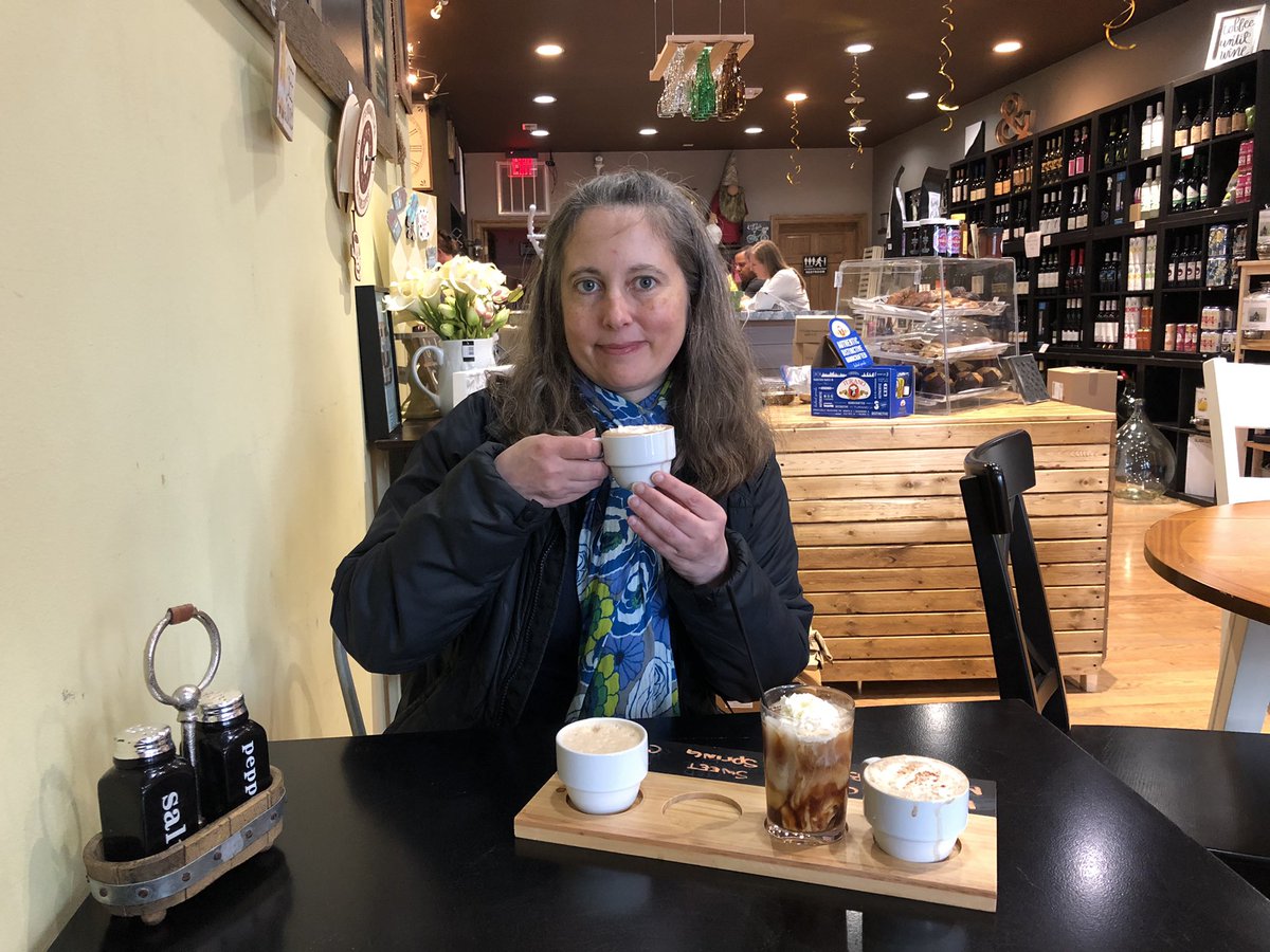 Momsandkeyboard's tweet photo. Did you know that there is a coffee flight at Eastside Cafe in East Dundee? Such a fun adventure on a rainy day!!! #hosted #coffee #exploreelginarea https://t.co/Oc6tdqvhIR