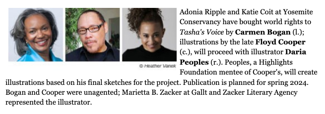 CarmenBogan (@cboganauthor) on Twitter photo It was a thrill to have worked with my friend Floyd Cooper, I will always be grateful to <a href="/YoseConservancy/">Yosemite Conservancy</a> and my agent @nicole_geiger @FullCircleLit to forge that partnership, how exciting 2 continue the celebration of children and nature on #FloydCooperDay. It was a thrill to have worked with my friend Floyd Cooper, I will always be grateful to <a href="/YoseConservancy/">Yosemite Conservancy</a> and my agent @nicole_geiger @FullCircleLit to forge that partnership, how exciting 2 continue the celebration of children and nature on #FloydCooperDay.