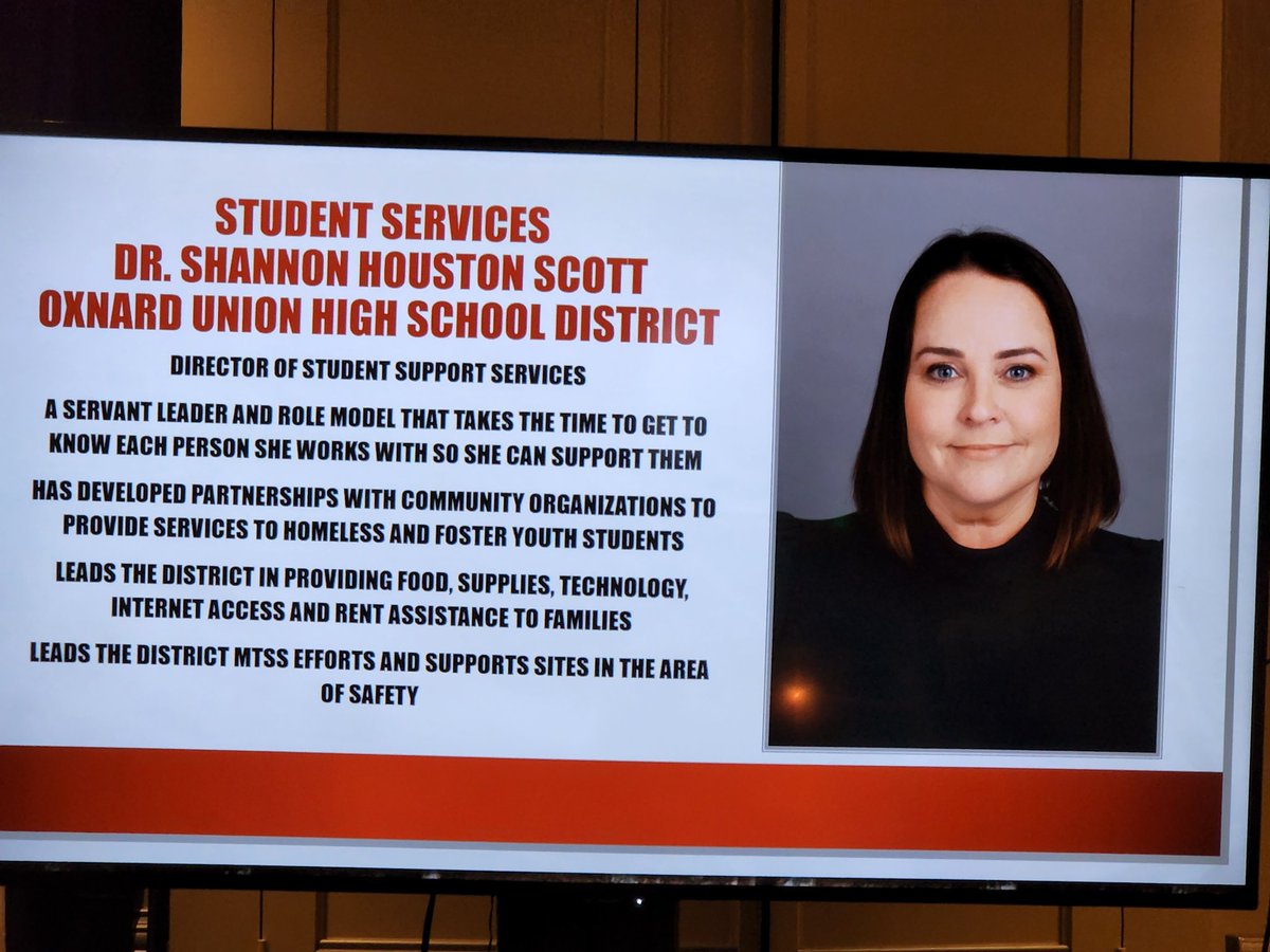 Ted Lawrence (@jacketprincipal) on Twitter photo A huge shout out goes to a longtime friend and colleague, Dr. Shannon Houston Scott who was recognized for her AMAZING work as the OUHSD Director of Student Services. Another Administrator of the Year from <a href="/OxnardUnion/">OxnardUnion</a>! Congrats, Shannon. @drtommccoy A huge shout out goes to a longtime friend and colleague, Dr. Shannon Houston Scott who was recognized for her AMAZING work as the OUHSD Director of Student Services. Another Administrator of the Year from <a href="/OxnardUnion/">OxnardUnion</a>! Congrats, Shannon. @drtommccoy