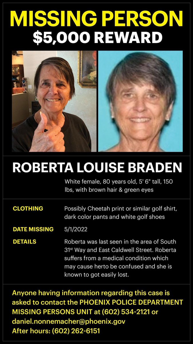 dangertrain's tweet photo. Friends! My dear friend @derekpowell ‘s mom is still missing. If you are in AZ, or know anyone who is, please spread the word and be on the lookout! https://t.co/e7AiWwBr1w