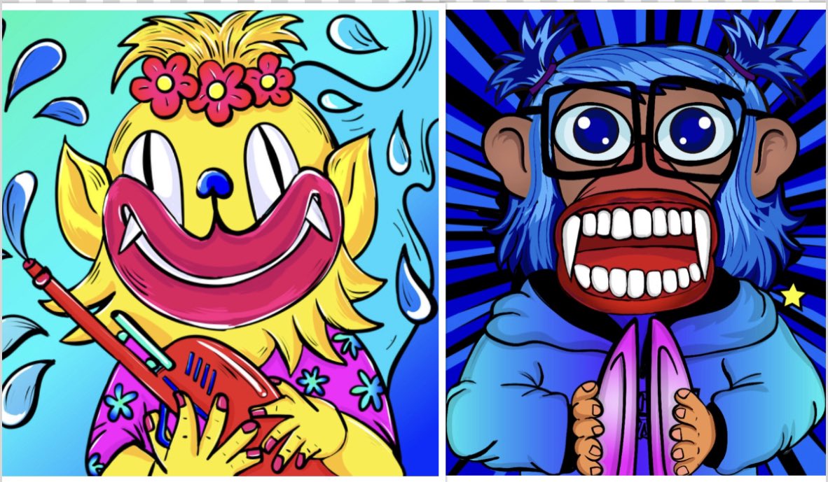 Keripeau's tweet photo. My Independent Artist of the day: @hybrid_nft . So many cool collections beginning here from macaques to zombie rabbits. Come see the kooky side of @cryptocomnft.
https://t.co/RjJ57UafOC
#Crofam #independentartist #CuratedOff #Kooky https://t.co/HX0EbOClTo
