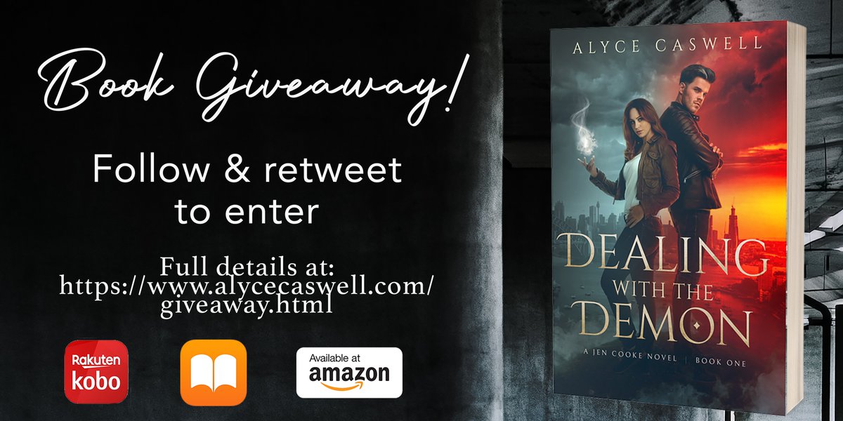 Dealing with the Demon is out on May 20 but you can win a free signed copy ;) Follow &amp; retweet to enter!
Full details here: alycecaswell.com/giveaway.html
#book #books #indiepub #amreading #urbanfantasy #paranormalromance #giveaway #bookgiveaway