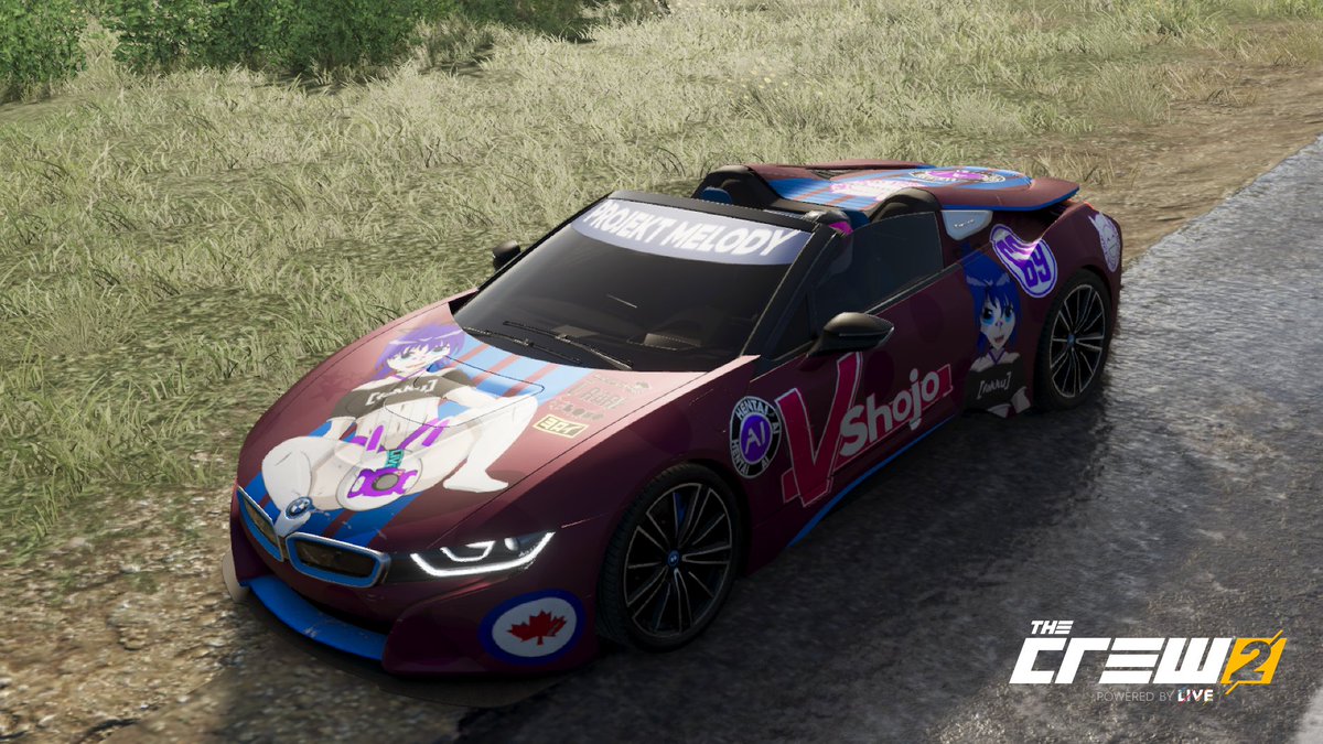 Schurzen_Artac's tweet photo. Made this almost a year ago (214d) not the greatest but I'm proud that pose was difficult #TheCrew2StandardEdition #Itasha #projektmelodyfanart #vshojofanart https://t.co/g69hvszahQ