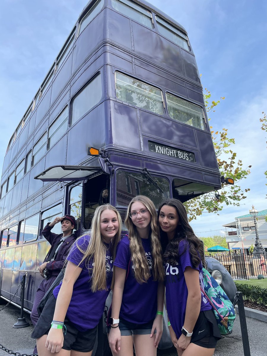 RRMSRoyalKnight's tweet photo. Our @RRMSRoyalKnight Royal Knights have found the Knight Bus from Harry Potter! ππ€. #gradventure https://t.co/nnqJ2TTPHW