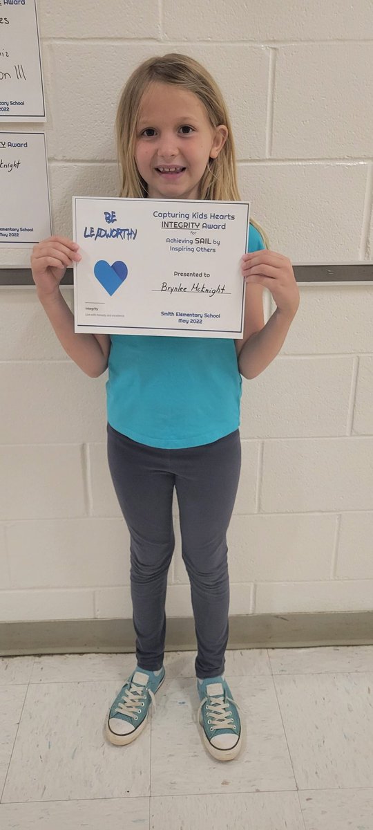 MSanMartin29's tweet photo. Congratulations Brynlee!
Her classmates voted for her showing integrity at school! https://t.co/QhQKFNXYUd