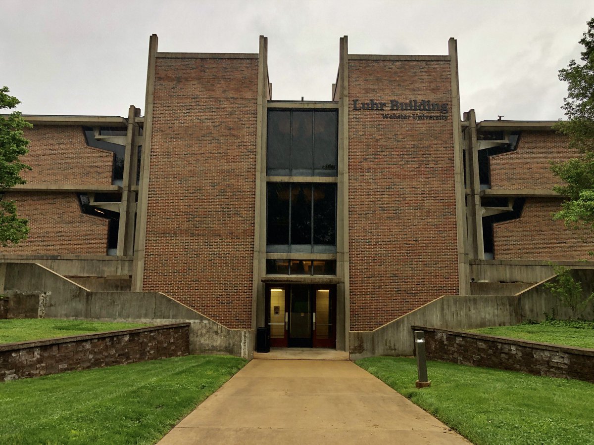 ChickenJoeSTL's tweet image. I&apos;m on a mod kick tonight. Here&apos;s the Luhr Building at Webster College in Webster Groves Missouri, built in 1967.