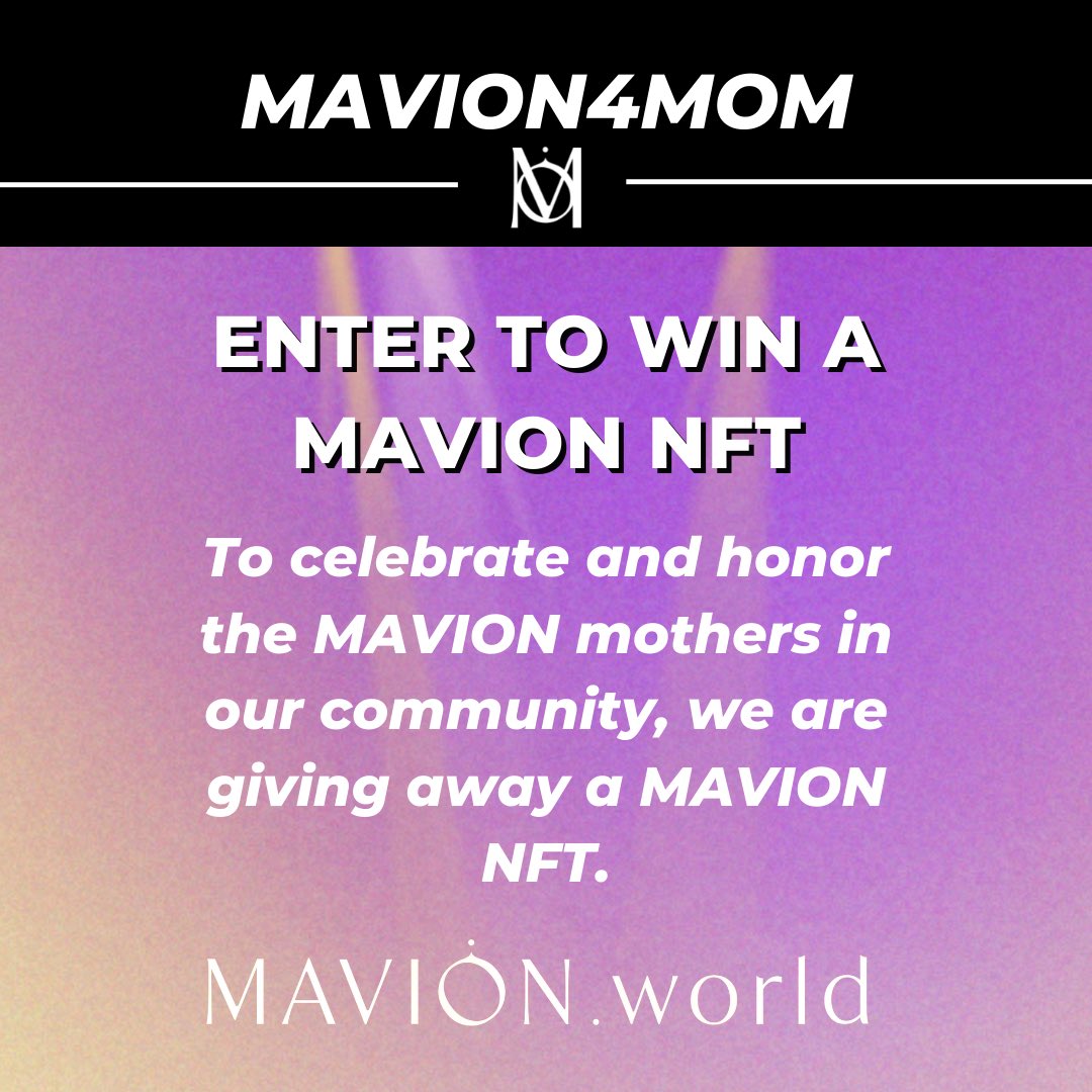 MAVIONworld's tweet photo. Happy Mother’s Day weekend! We’re giving away a MAVION mint to 1 individual who enters our #MAVION4MOM contest. Tell us about that special mother in your life 👇, follow, and retweet with the #MAVION4MOM hasthtag. 💐 https://t.co/JyzXxxsEJV