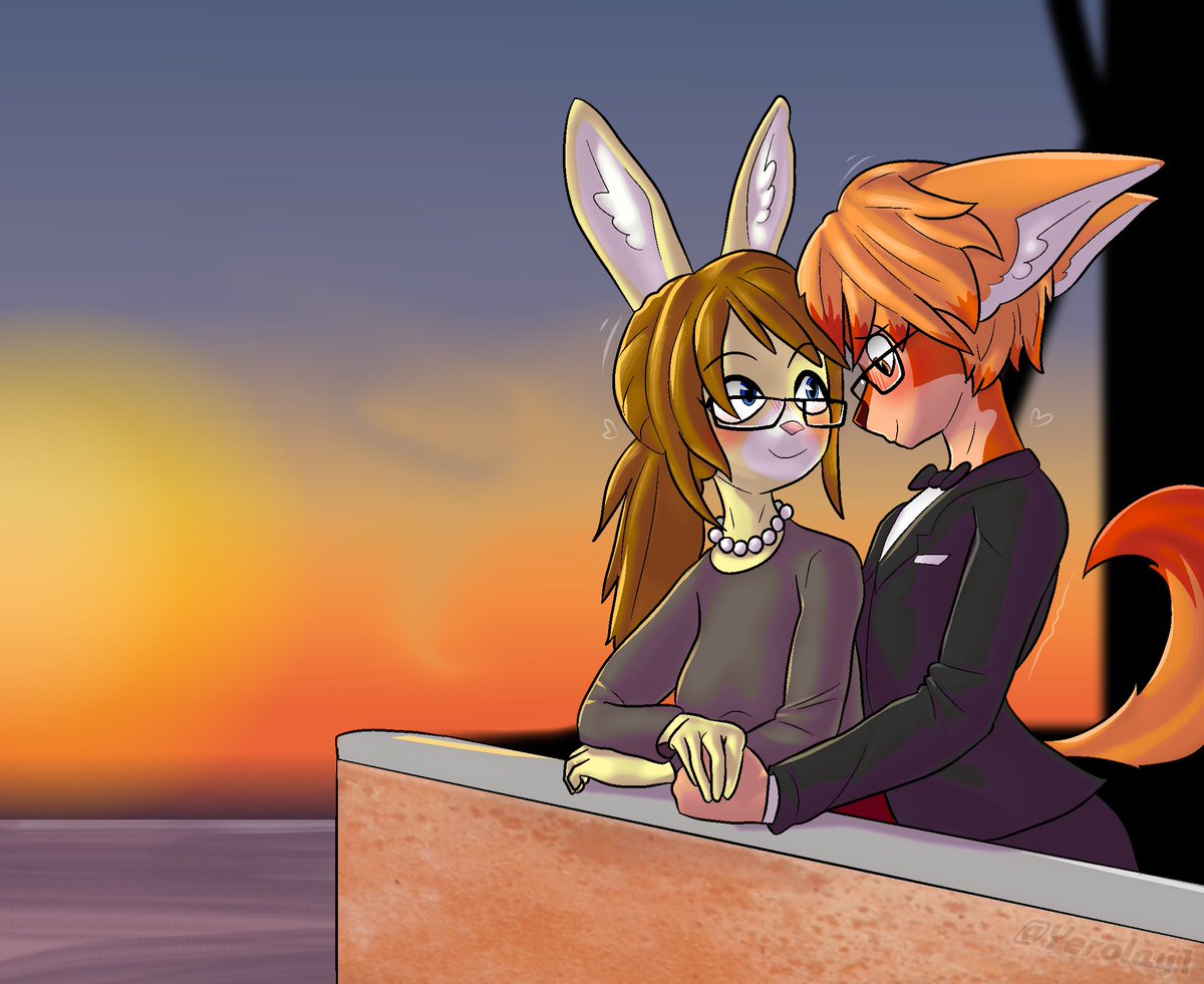 Commission terminated for @BFrost126 ^^ 💖🐰

#furryart #Commission #furry #furryartwork