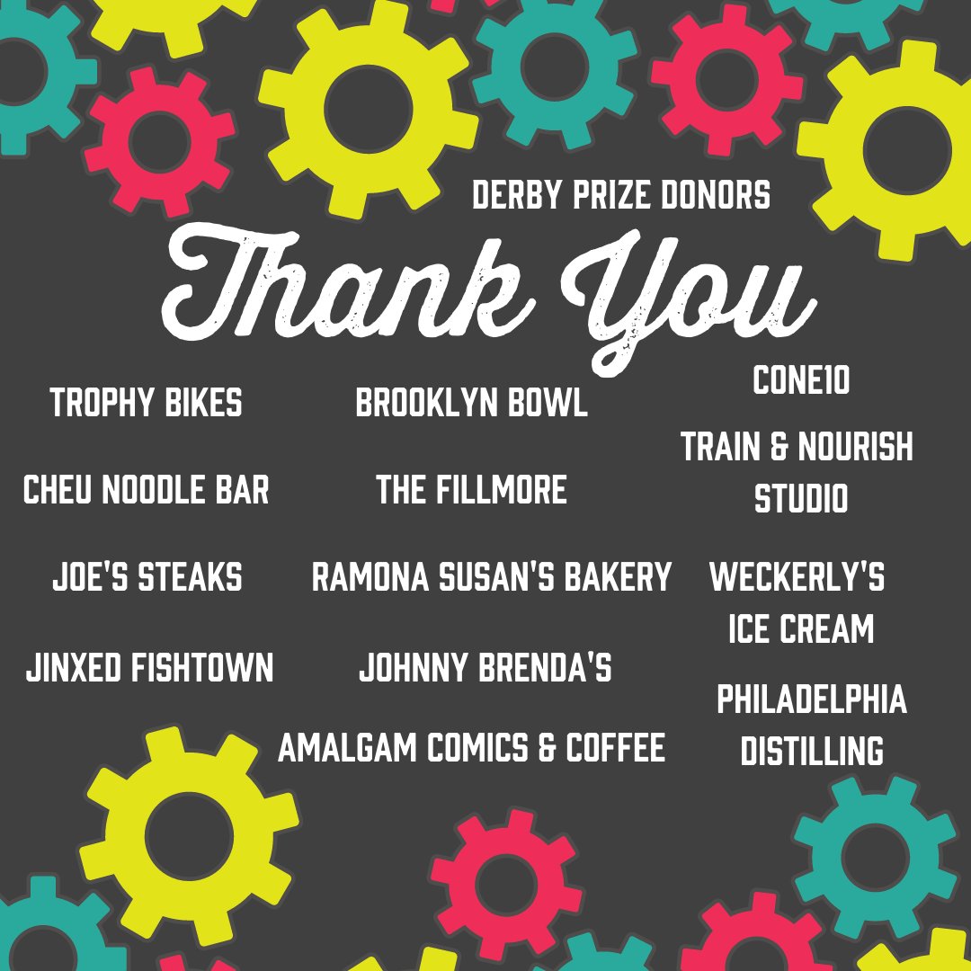 Our derby entrants get the chance to win fabulous prizes from local businesses!