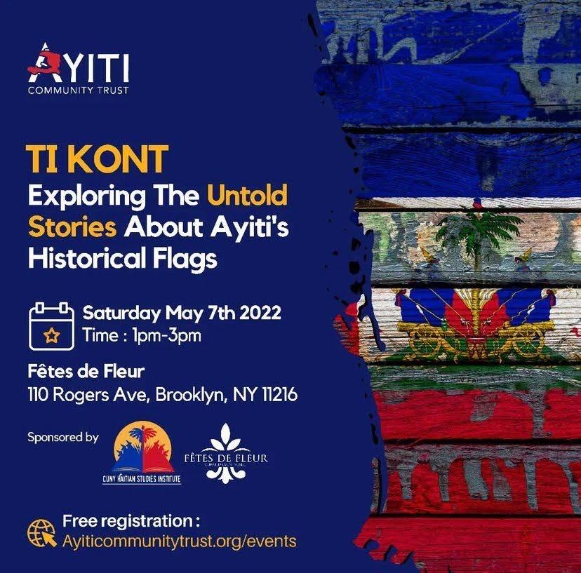 YOU ARE ALL WELCOME! Don't miss out on this amazing opportunity to celebrate Haitian Heritage Cultural Month happening tomorrow!  Saturday, May 7th, 2022 from 1 PM - 3 PM