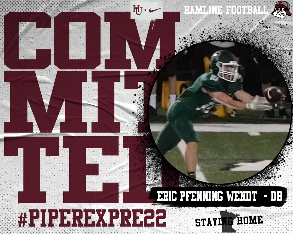 EricPfenning's tweet photo. Staying Home! @HamlineFootball @HamlineTFXC https://t.co/TYtSxgeFWh