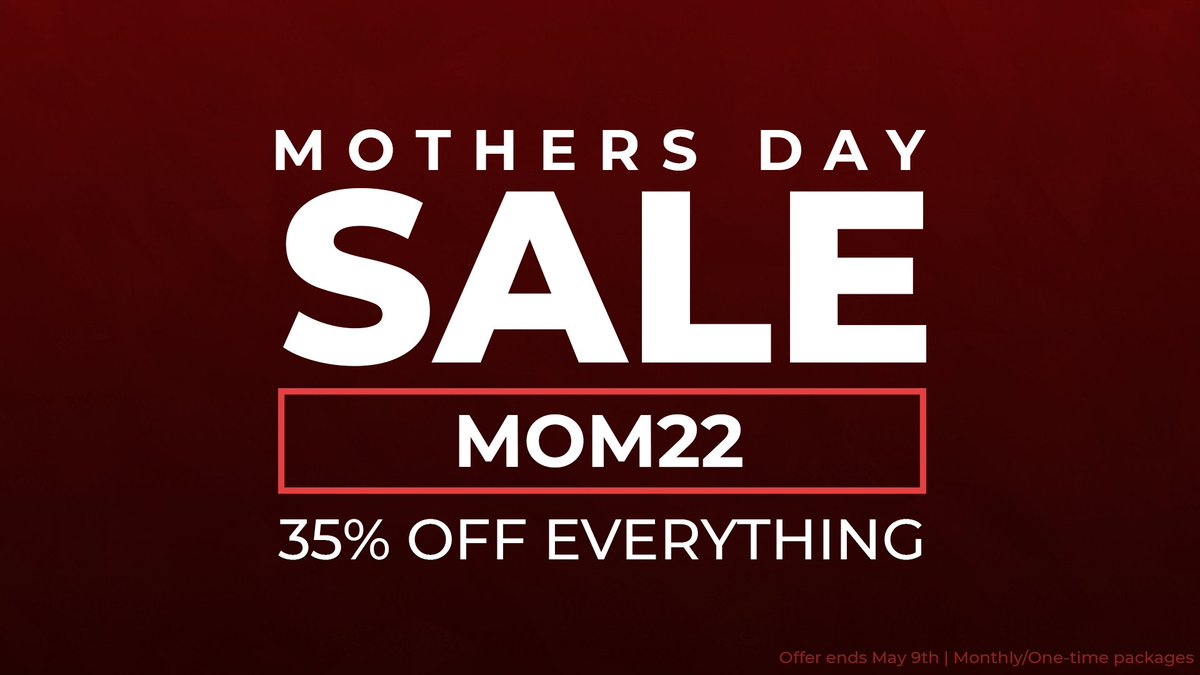 SlashyHosting's tweet image. 🌸 Mother&apos;s Day Sale! 🌸
💐 It&apos;s Mother&apos;s Day weekend here in Canada, and you know what that means!
🙌🏻 Thank you to all the super cool moms out there, we appreciate all that you do!
🎉 We are hosting a 35% off sale for the first month until May 9th.
🔗novonode.com/discord