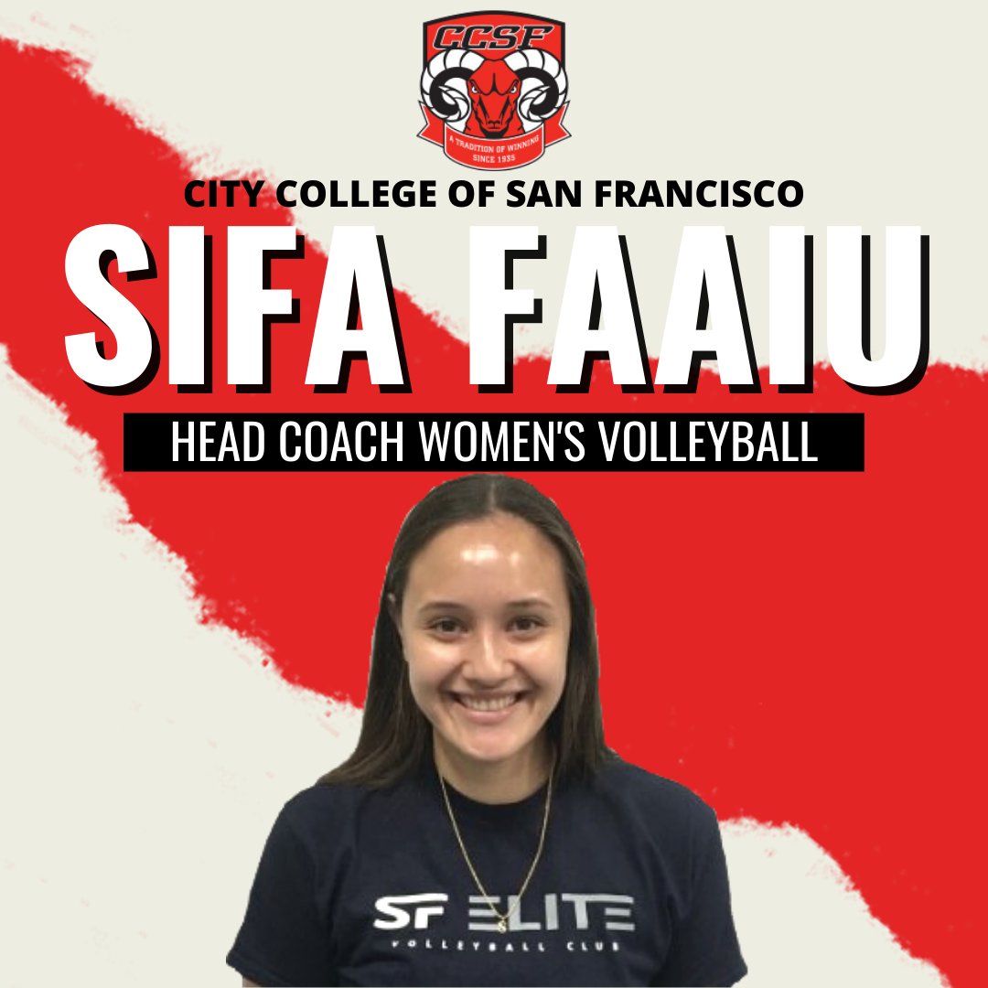 We are excited to announce that coach SIFA FAAIU will be taking over as the HEAD COACH of the WOMEN'S VOLLEYBALL program at the City College of San Francisco!

#noplacelikecity #ccsfathletics