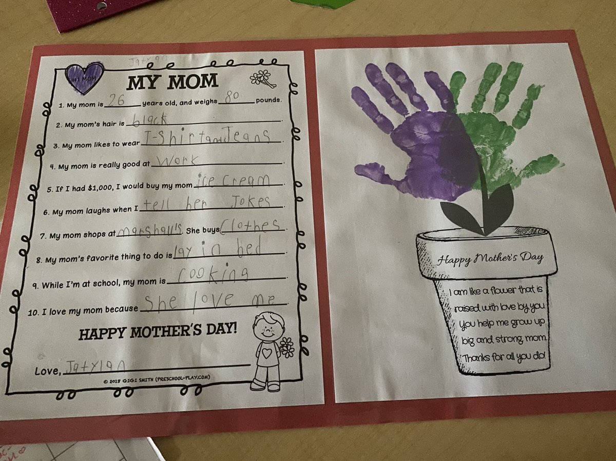 andreamommy4's tweet photo. It was so much fun helping these sweet kindergarten friends make their moms some really special gifts this week! @MrsLoyd3 @RPES_Cougars #ncssbethebest https://t.co/xsS4j1sy3H