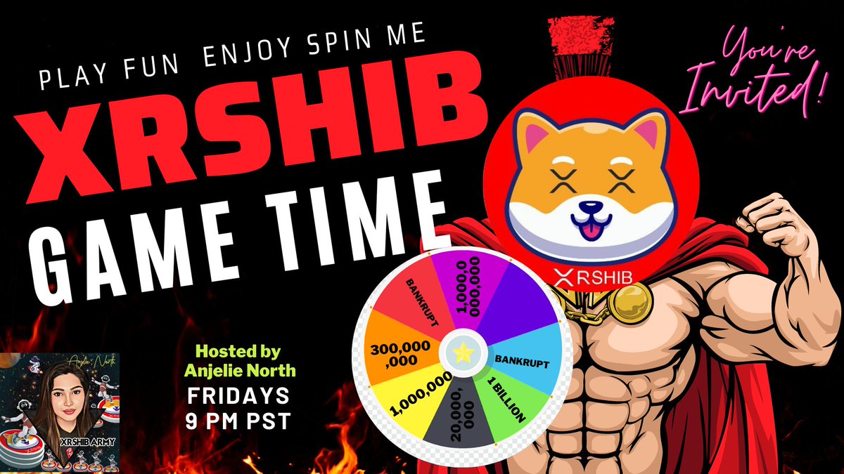 anjquiach's tweet photo. Who's the Lucky winners today? 

🏆100,000,000 XRSHIB for 3 winners 🏆

To Win 👇

1️⃣ Like &amp; RT
2️⃣ Follow @AnjelieNorth + @XRshib 
3️⃣ Tag 3 friends + comment "spin me XRSHIB"
4⃣ join https://t.co/kvvbmTXnpS

Ends in 4 hours ⏰ 

#XRSHIBArmy #Giveaway #XRPLCommunity https://t.co/yygIXGYDPV
