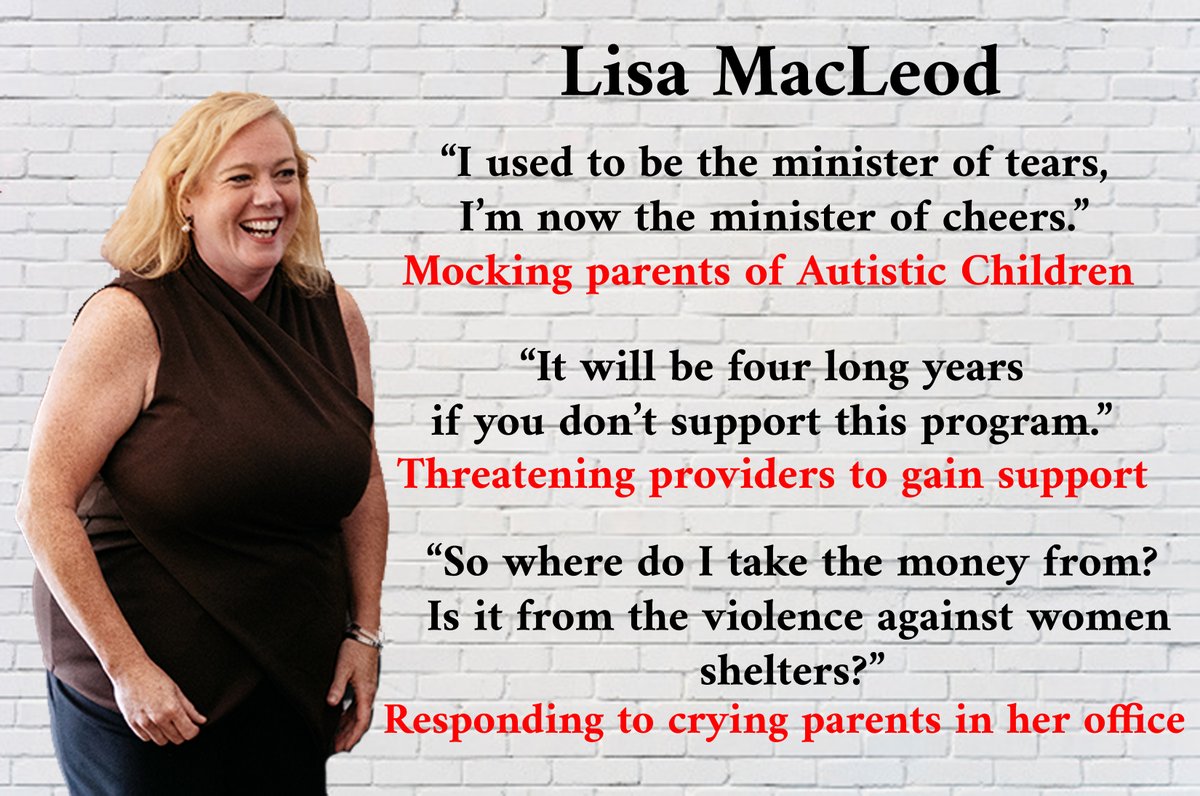 4xMommaCMR's tweet photo. @MacLeodLisa is a real piece of work
#50KIsNotOk
#NeedsBasedTherapy
#onpoli
#FordLiedToAutisticKids
#VoteFordOut2022 #VoteLisaOut https://t.co/bRLfNpYwar