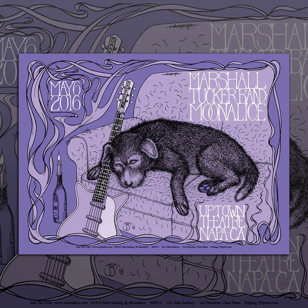 MoonalicePoster's tweet photo. On this day... @marshalltucker Band &amp; @Moonalice at @TheUptownNapa, Napa, California poster by @Pynoman John Seabury https://t.co/OzXSZcE7EF #timaph 5/6/16 M919 🎸 100% of sales go to the artist! #johnSeabury #gigposter #concertposter #posterdesign #posterart #MAstore https://t.co/C88TRR7ND2