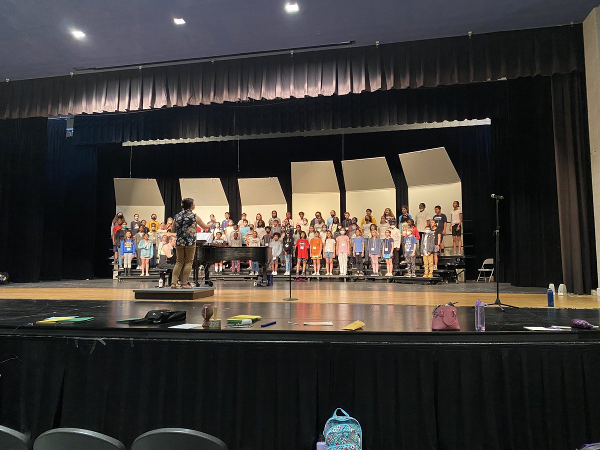 This past Wednesday we had our final rehearsal for Honors Chorus! These 5th grade students from 42 different schools have met every week to prepare six different songs and have done a fantastic job! I cannot wait for our concert this week!