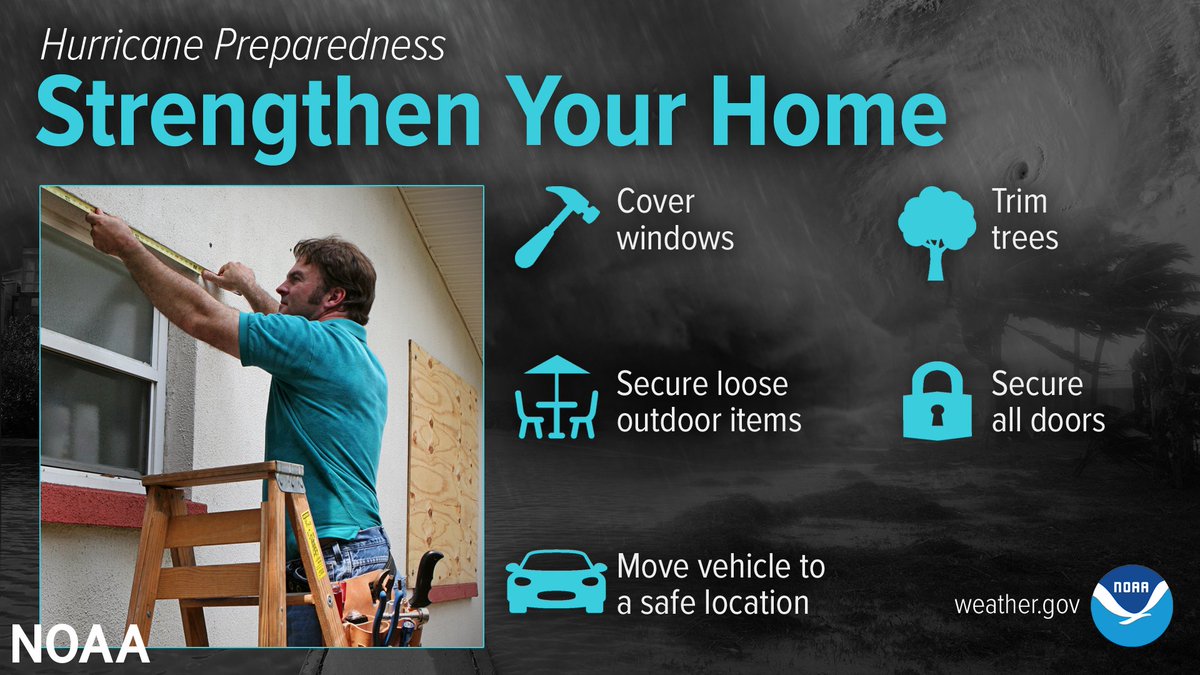 RiseRelief's tweet photo. Can your home withstand a hurricane? Make sure it is up to local hurricane building code specifications. Remember, the garage door is the most vulnerable part of the home, so it must be able to withstand high winds. #riseteam.org #RISEteam #noaa. https://t.co/Vi4IshmwzF