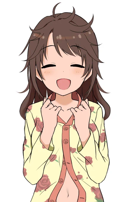 土曜朝のもじゃむー(*'ω`*)(まだ若干寝ぼけ気味) #島村卯月 #デレステ 