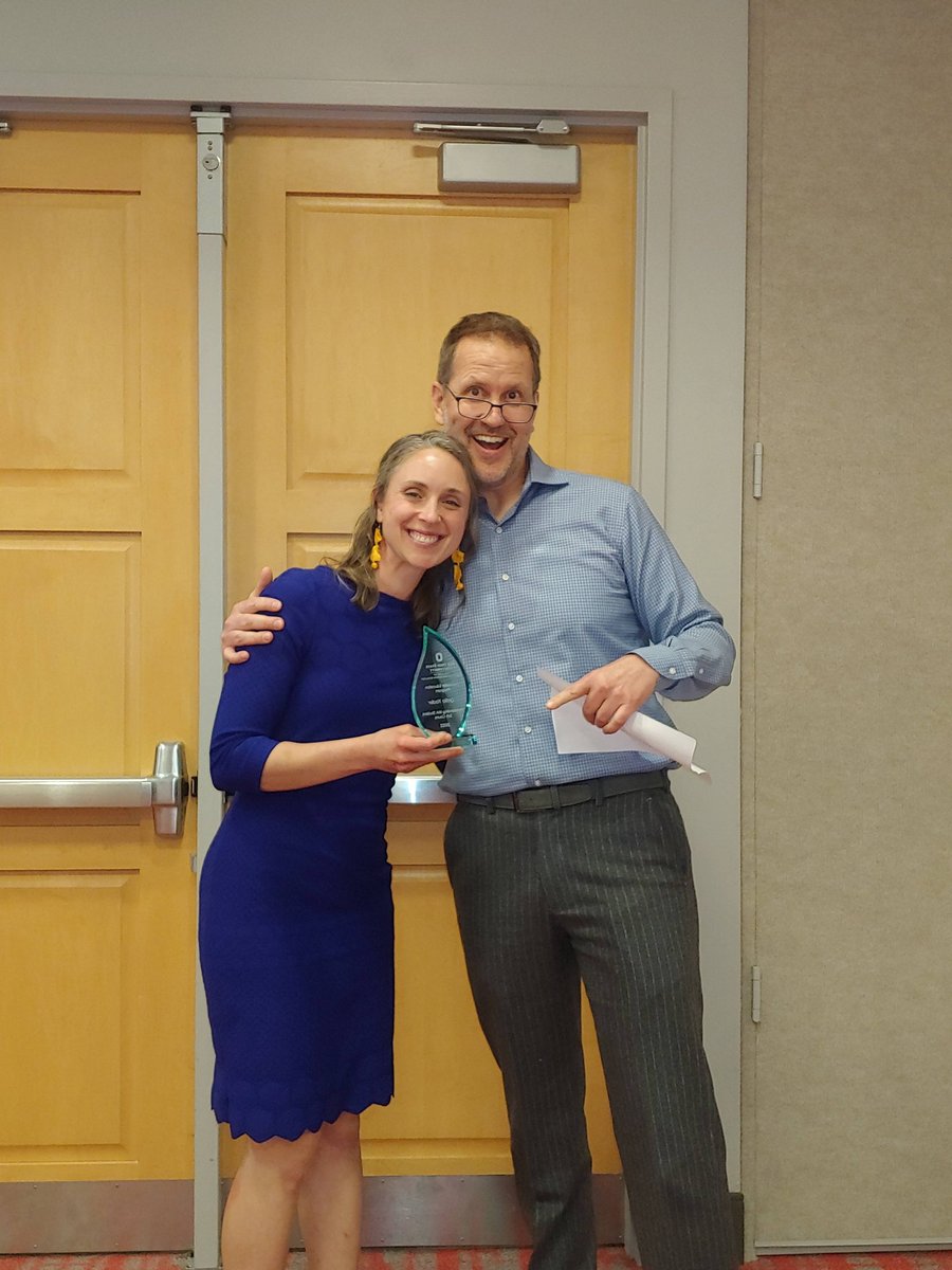 My amazing intern won an award this week. The Ohio State University, School Counseling Intern of the Year! ❤️#PLSDProud